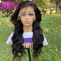 Perucas peruanas do Frontal do laço do cabelo humano da onda do corpo