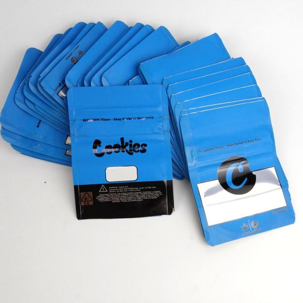 Small Plastic Herb Bags , Durable Herb / Cookie Pouch 7.5*10cm Size