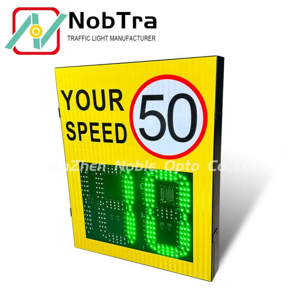 Integrated Radar Digital Speed Limit Signs Designed for Extreme Temperatures Minus 40 to 60 Degrees Celsius With One Year