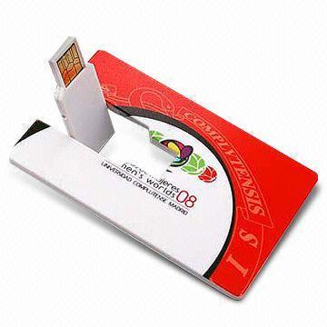 Memoria USB delgada práctica barata AT-045B de la tarjeta de crédito