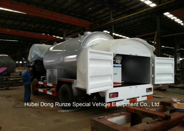 Road Bobtail LPG Gas Tanker With Mobile Dispenser , Bobtail Propane Delivery Truck
