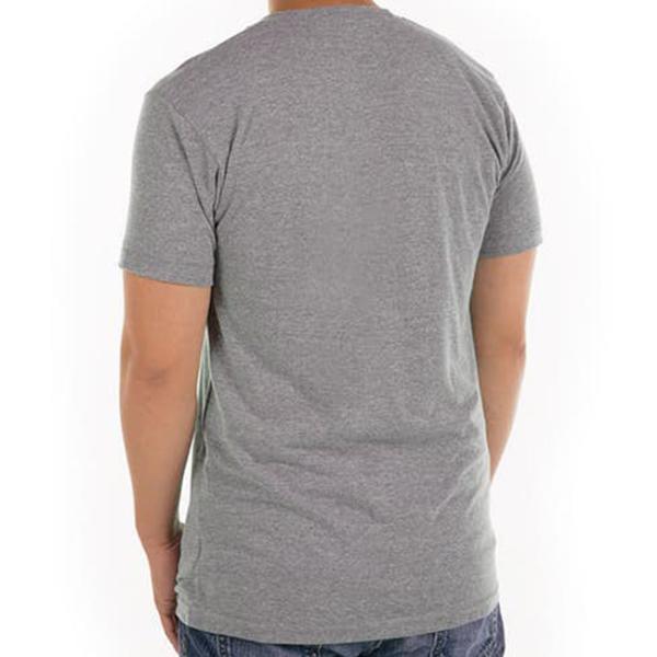 Grey Men Blank 100% Cotton Casual T Shirts Design Round Neck Digital 3d Printing