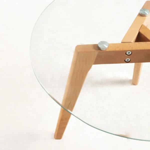 Круглый стол стекла ориентированного на заказчика современного стеклянного журнального стола восхитительный соответствуя