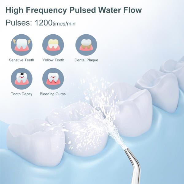 CE UKCA Approved Cordless Water Flosser With 5 Work Modes Water Pick