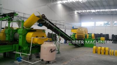 Nenhum fio nenhum pneu da fibra que recicla a planta de borracha da migalha da máquina