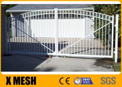 White Aluminum Flat Top Security Metal Fencing 6 Point Welds