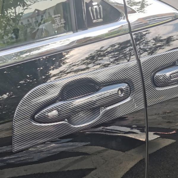 2020-2023 Year Fitment Auto Imitate Carbon Door Handle Cover for Toyota Corolla Cross