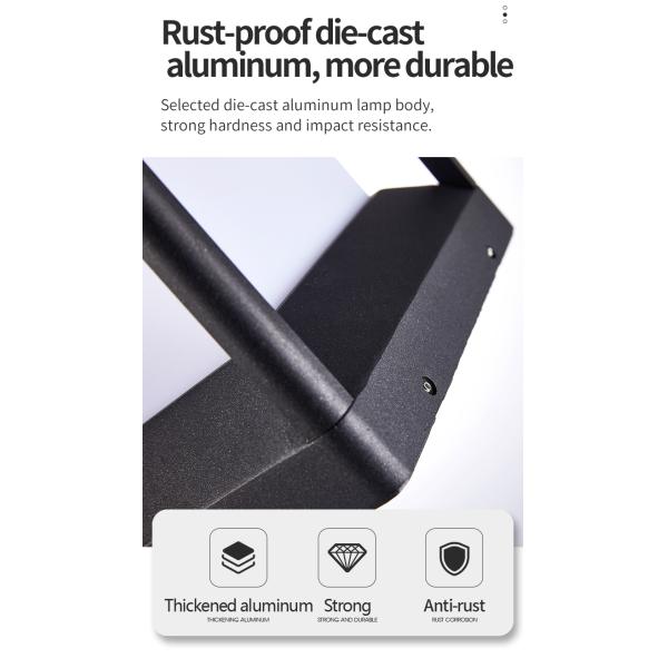 Morra moldam a base solar de alumínio do watt E27 da luz 5 da coluna para a entrada de automóveis exterior