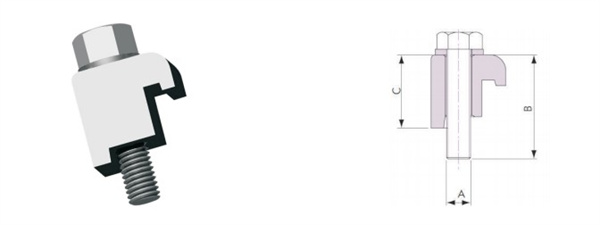 M8 M10 M12 ISO Single Clamp Aluminum Stainless Screws