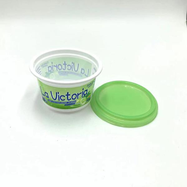 Green 16 Oz Frozen Plastic Yogurt Cups Anti Chapping 8g Weight