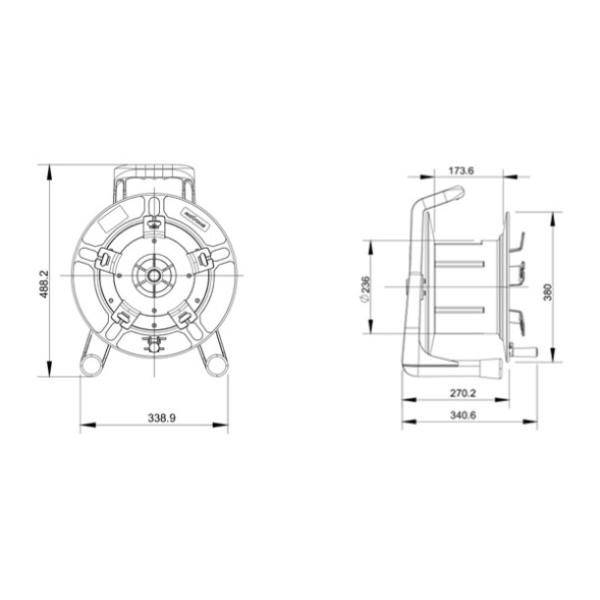 New Designed High Pressure Industry Plastic Easy Bring Fiber Optical Cable Drum