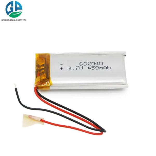 Температура батареи 602040 3.7v 450mah полимера 3.7V KC Li низкая