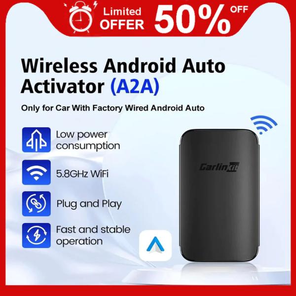Original Wired To Wireless Android Auto Adapter A2A Bluetooth WiFi Auto Connect For Vw Benz Audi