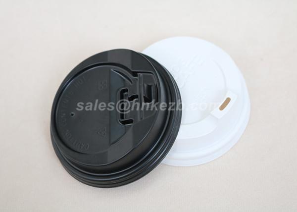 Hot / Cold Drink Paper Cup Lid , Disposable Cup Lids For Beverage Cups SGS FSC Certificate