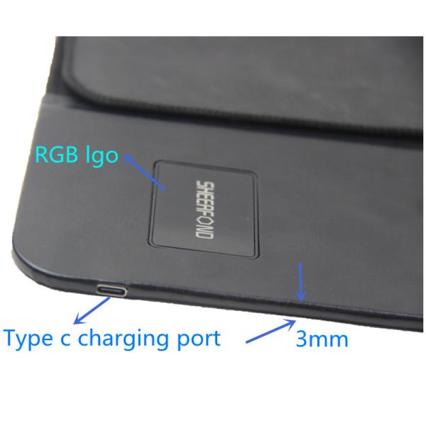 Подгонянная радиотелеграфа циновки клавиатуры игры СИД дизайна игра Mousepad мягкого поручая резиновая