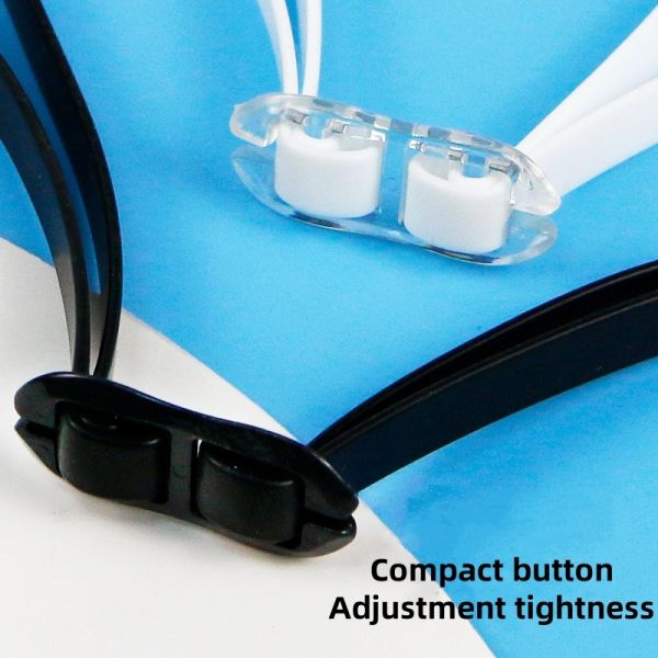 HD Electroplated Swimming Goggles Non Fog Swimming Goggles Anti UV With Adjustable Nose Bridge