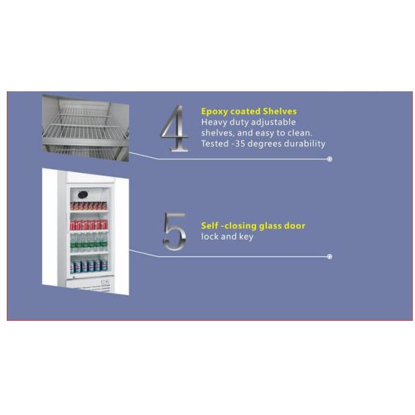 Dukers Commercial Refrigerator Freezer Fan Cooling Upright Showcase