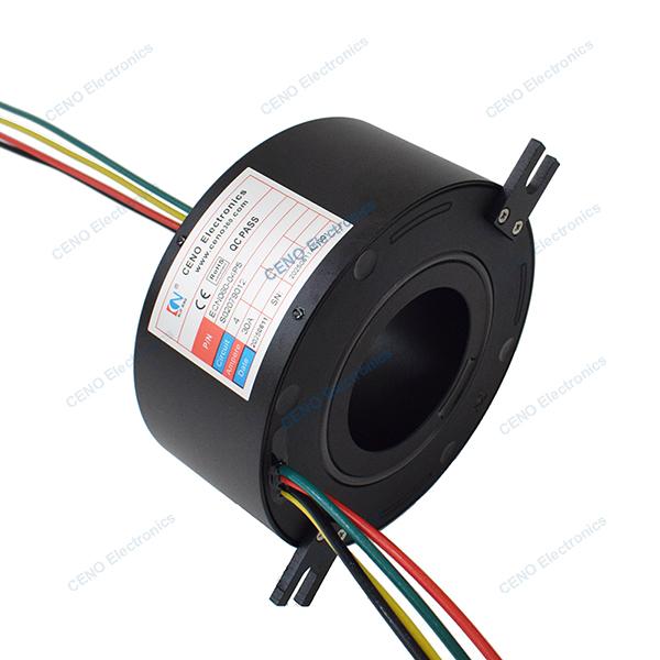 Through Hole Slip Ring with Inner Bore optional and Electric Power Rotary Joint