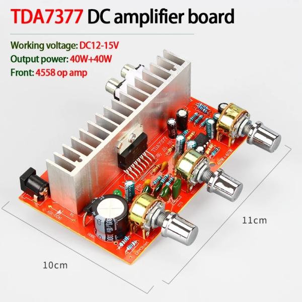 Otros módulos de amplificadores estéreo para automóviles de la serie TDA7377 40W*2 DC12V para productos electrónicos