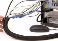 Linha bens Sleeving trançados expansíveis da disposição do fio do computador do ANIMAL DE ESTIMAÇÃO HDMI da gestão