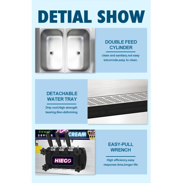 Машина мороженого мобильной гостиницы 36l создателя Gelato коммерчески коммерчески