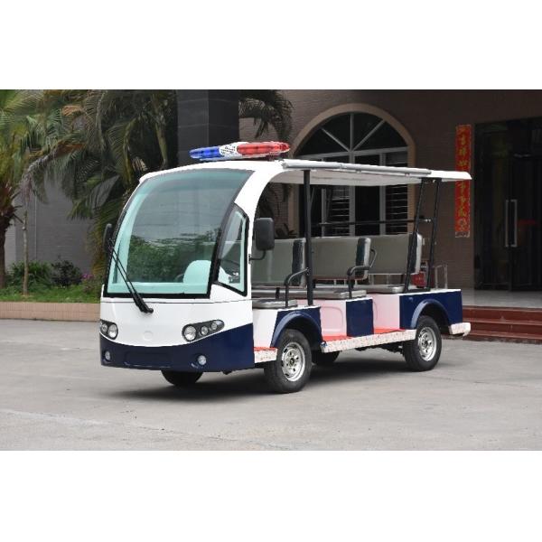 Патрульная машина батареи 8 Seater использующая энергию электрическая, энергия зеленого цвета автомобиля 48V 4KW общественной безопасности