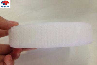 White Sew On Hook and Loop Tape , Nylon hook loop tape Printed