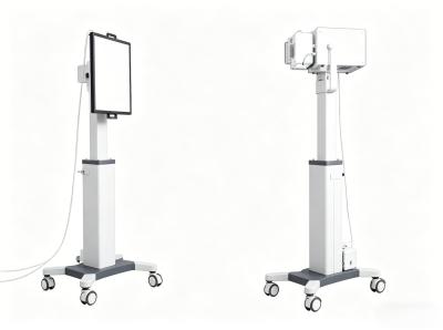 Mobile X-ray Bucky Stand, Height Adjustable Portable DR Panel Holder, Wheeled