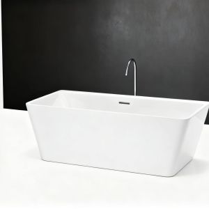 High-quality Acrylic Free Standing Bathtub with 1500x750x720mm Size and 5-Year Structural Warranty