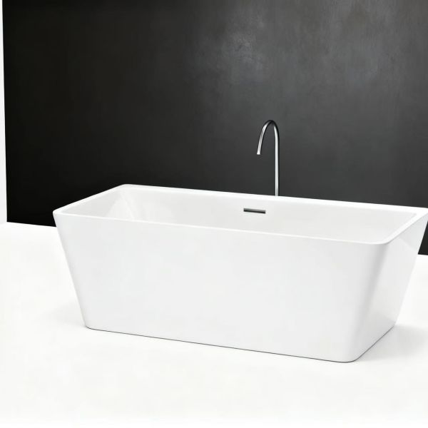 High-quality Acrylic Free Standing Bathtub with 1500x750x720mm Size and 5-Year