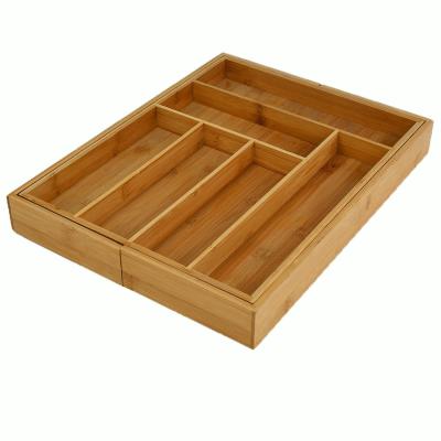 13-21.6 Expandable Cutlery Tray With Divider For Kitchen Drawer