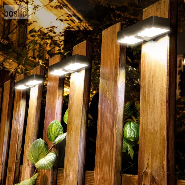 Solar Garden Wall Lights with 6000K White Light or 3000K Warm Light Charging Time 5 Hours Outdoor