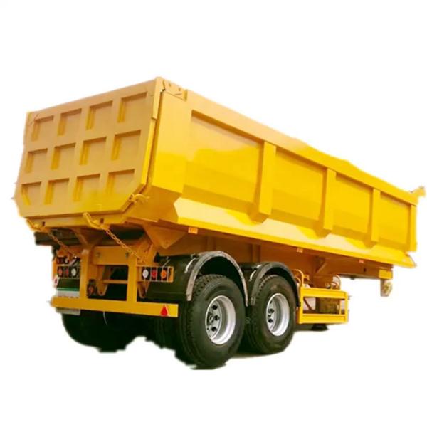 Flatbed Heavy Duty 13500X3000X1550 mm Tractor Hydraulic End Rear Tipper Dump Semi Trailer