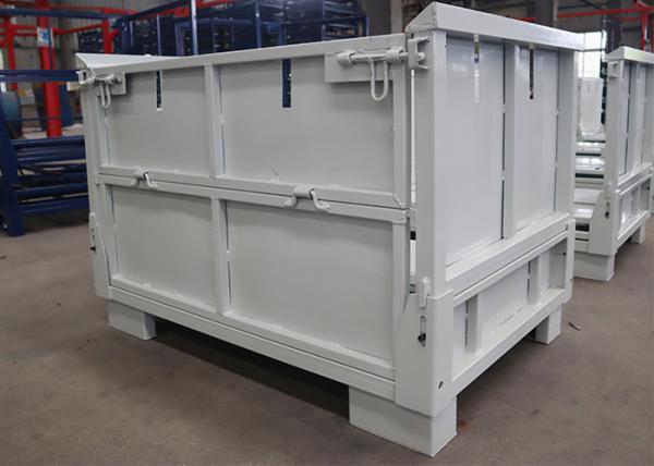 Reusable Steel White Stillage Crate Stacking For Warehouse