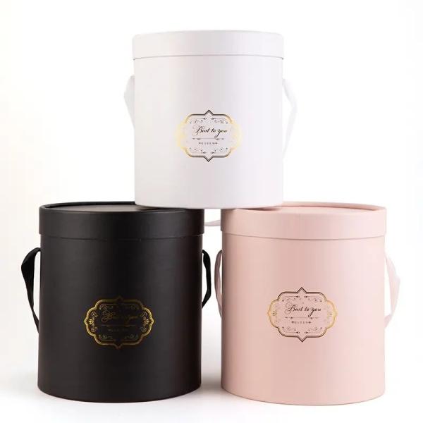 Round Floral Cylinder Boxes Custom Order Accepted for 20*15CM Flower Arrangements