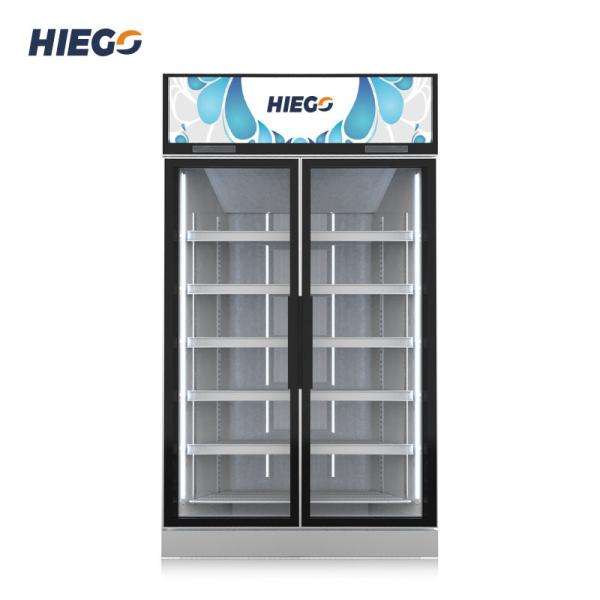 Refrigerador de vidro fresco 1000L da porta da cerveja fria comercial de Pepsi do congelador da bebida
