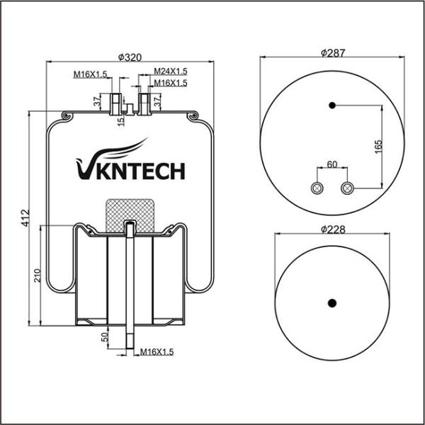 Весна воздуха тележки GRANNING15910 VKNTECH 1K4912 для FIRESTONE W01-M58-8786 большой винной бутылки 5010294307 CONTITECH 4912NP07 French car
