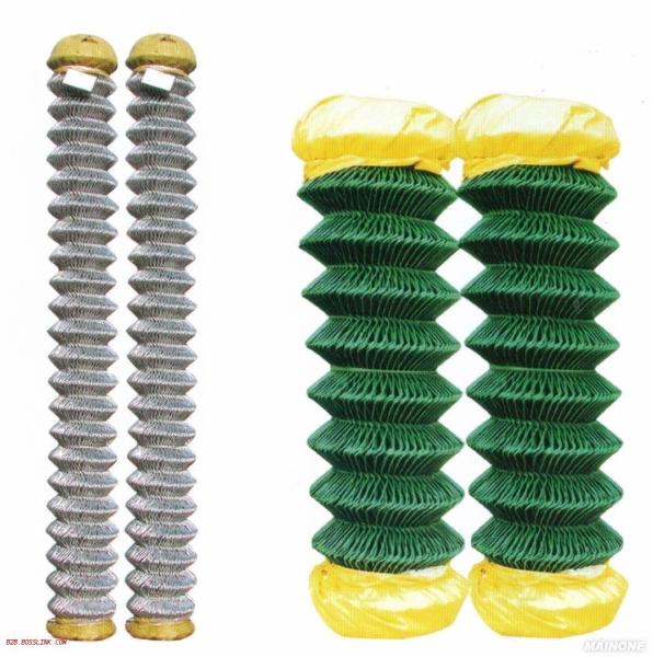 Galvanized Steel and PVC Coated Galvanized Steel Chain Link Fence Netting
