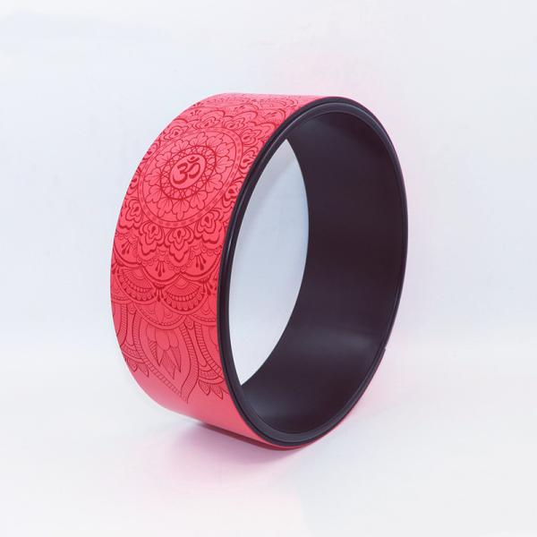 33cm Diameter PU Yoga Exercise Wheel Thick Cushion For Dharma