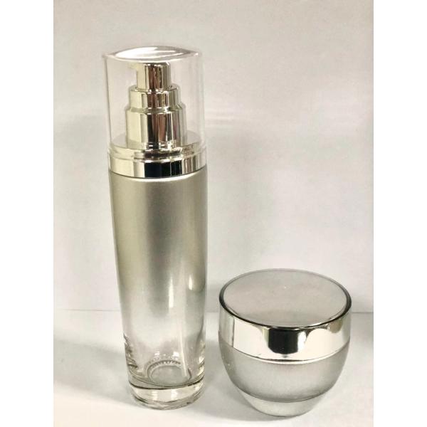 Impresión y pintura de la pantalla de seda de empaquetado de las botellas y de los tarros del cosmético de cristal de encargo diversa