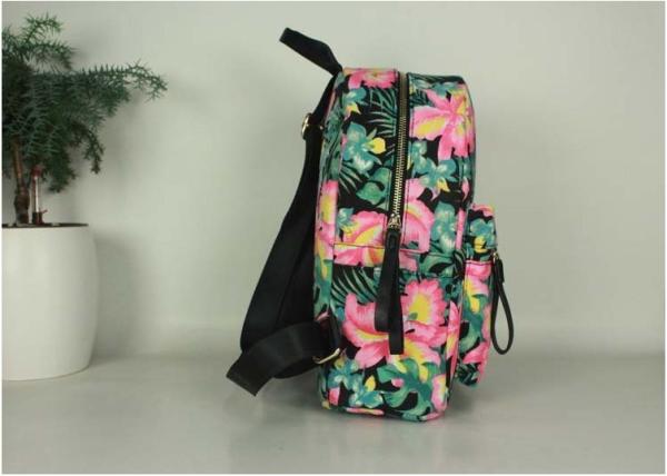 2016 Vertical square cloth fabric fashion ladies casual backpack schoolbag