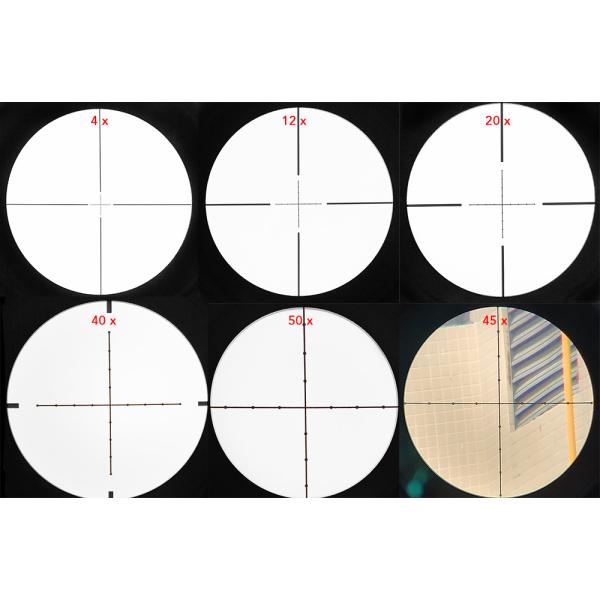 Первые объемы фокальной плоскости 4-50x75 FFP Riflescope долгосрочные с держателем и навесом
