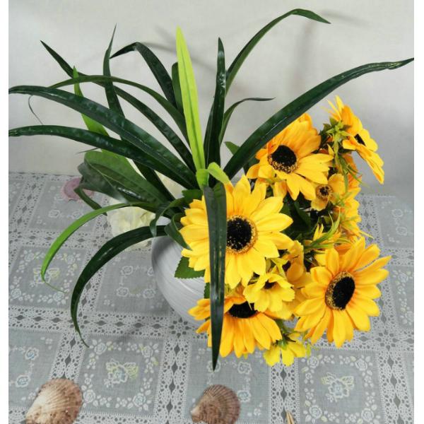 Girasol de plástico decorativo Girasol de decoración artificial