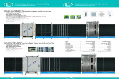 Vertical Insulating Glass Production Line , Low - e Double Glazing Equipment