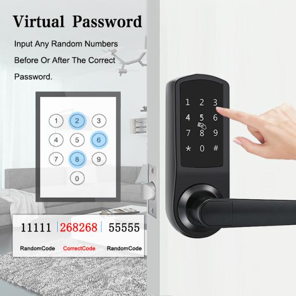 Замок ручки двери замков 180mm пароля FCC Keyless умный