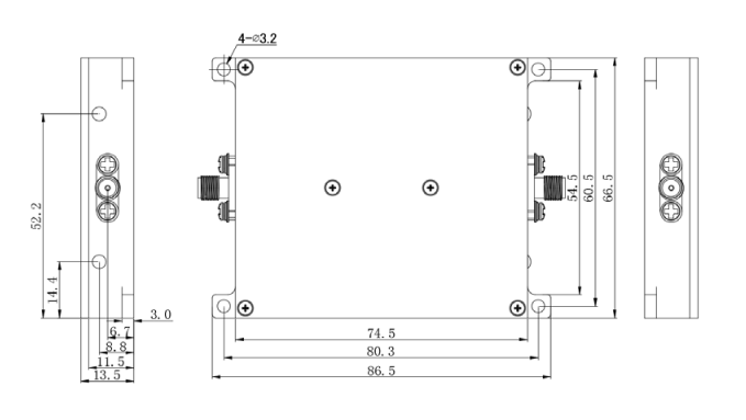 2.5W 2.4&5.8GHz Bidirectional Signal Booster for Leee 802.11 N/AC Wireless LAN