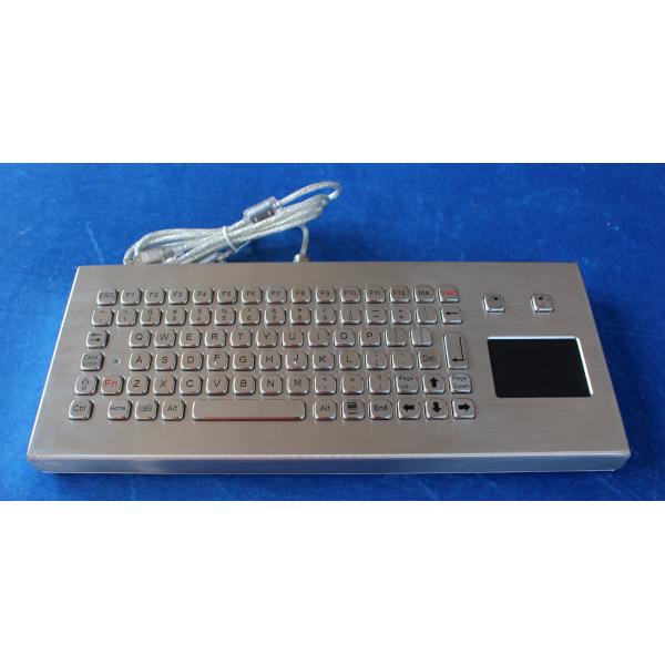 Изрезанная промышленная клавиатура металла ИП68 с сенсорной панелью переченя загерметизированной функцией