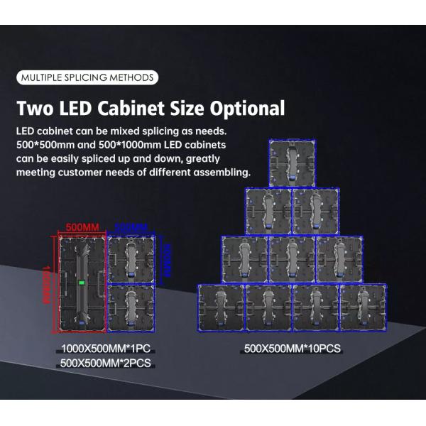 Party Indoor P2.9 Stage Pantalla Rental Video Wall 500x500MM Aluminum Panel 4K