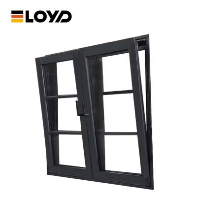 Single Pane Hinged Tilt Turn Upvc Aluminium Windows For Home Office