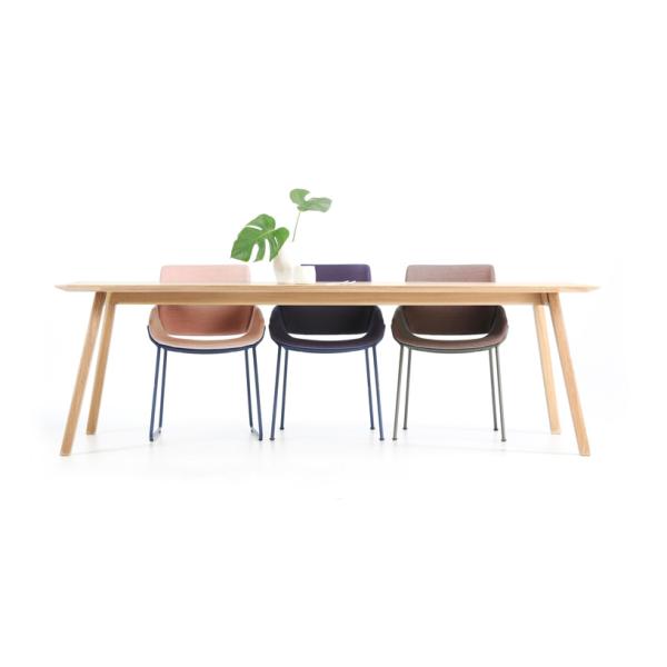 Beautiful Solid Metal Frame Accent Chair Monk Sled Different Fabric Options